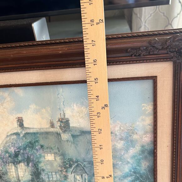 Marty Bell Larkspur Cottage Limited Edition Lithograph Canvas Print #537/900 - Picture 14 of 15